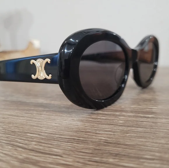 CELINE TRIOMPHE OVAL SUNGLASSES - Picture 9 of 12